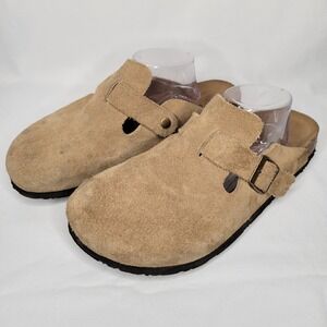 Guoluofei Deutschland Design Clogs Mules 44- Women Size 12 Brown Leather